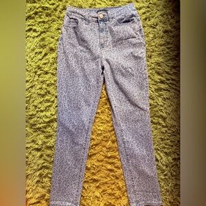d. jeans Blue Leopard Print Denim